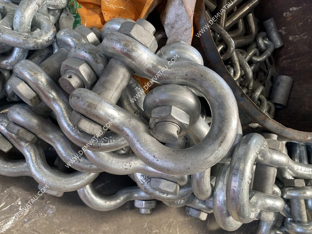Ma ní đệm va tàu - (shackle) – phụ kiện neo đậu hàng hải | nguyễn tài 3 Ma ní - shackle