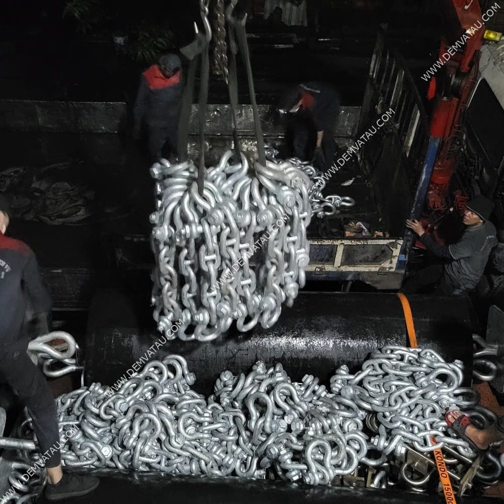 Ma ní đệm va tàu - (shackle) – phụ kiện neo đậu hàng hải | nguyễn tài 5 Shackle