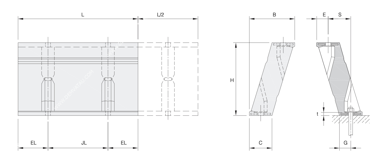Đệm va tàu ppi (nt - ppi fenders) 26 Bảng vẽ đệm va tàu ppi